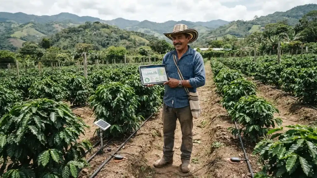 riego inteligente con IA en fincas colombianas