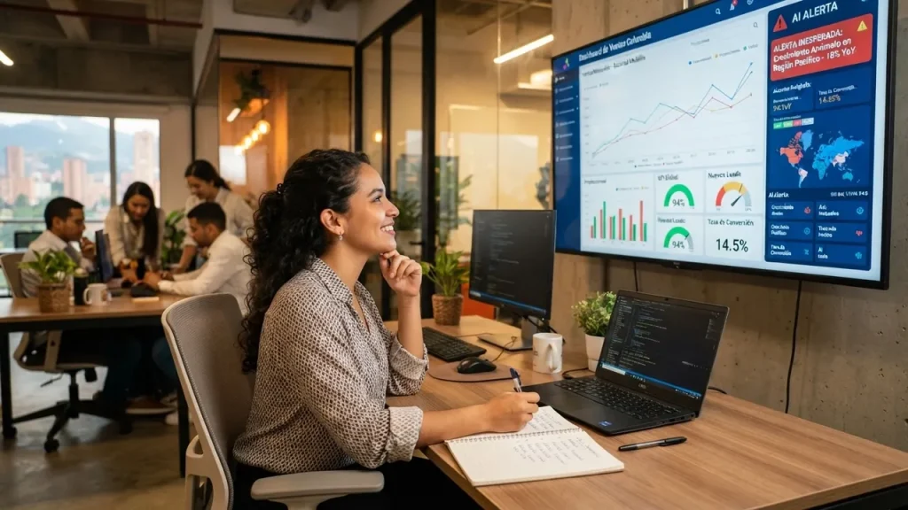 visualización de datos con inteligencia artificial en Colomb